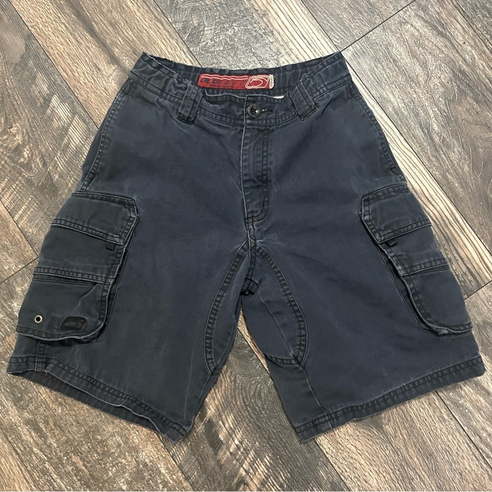 Vintage Boy’s Old Navy Cargo Shorts Navy 8” Inseam Size 8 Pockets Waist Tabs